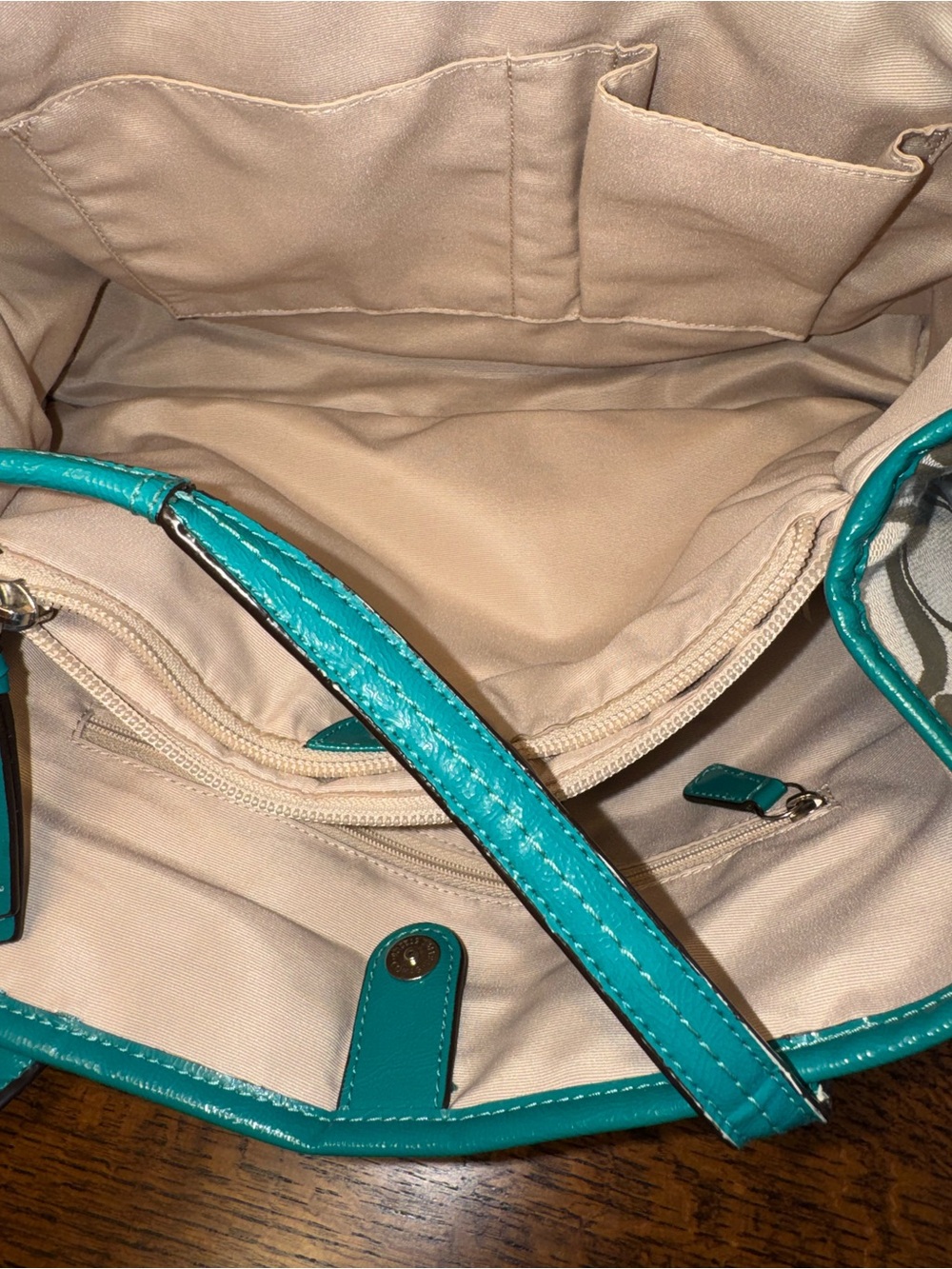 Coach Vintage Signature Stripe Carryall Tote Bag w/2 Hang Tags - Picture 14 of 16